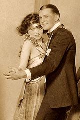 Photo of a 1920s dancing couple